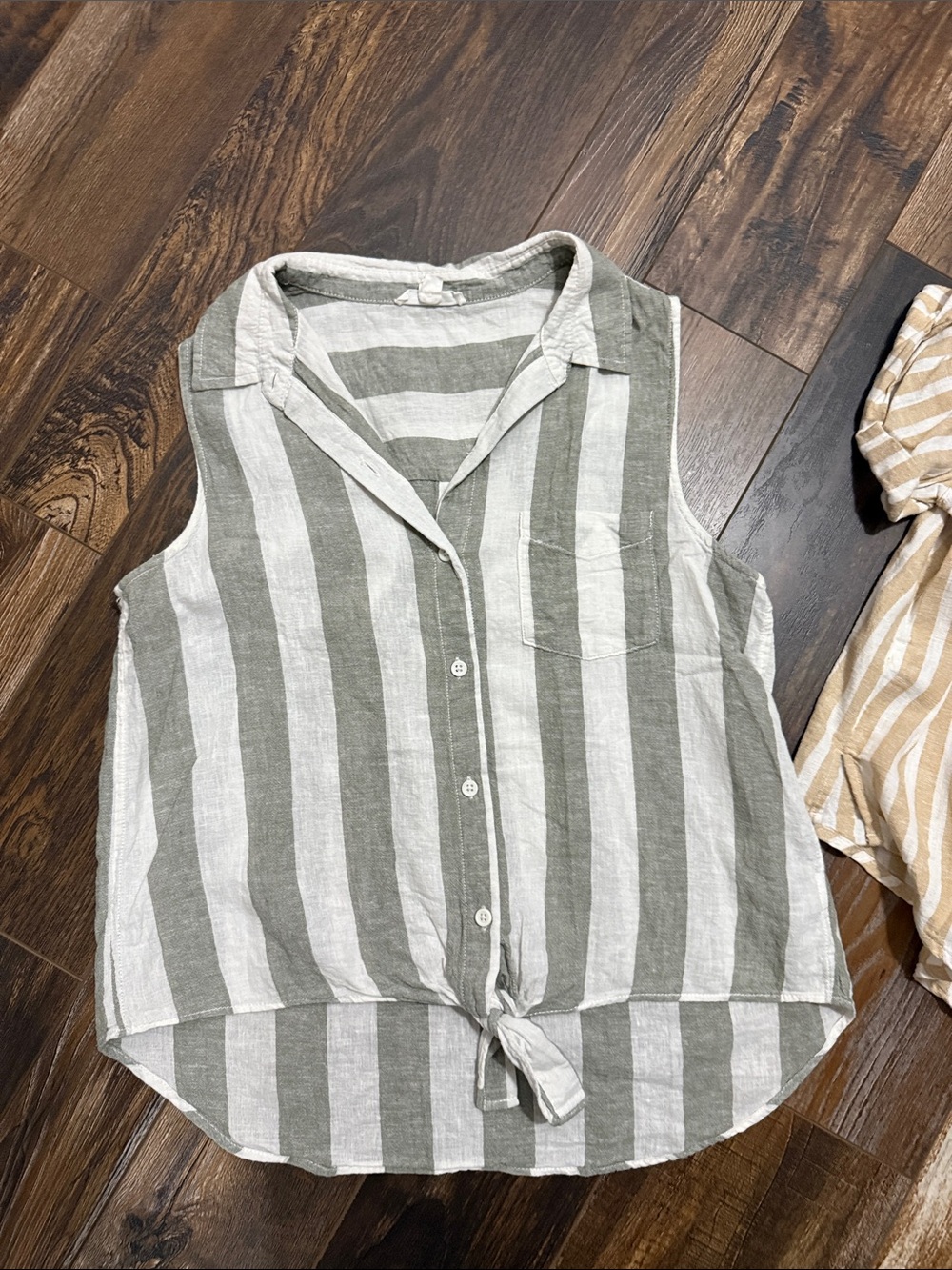 Striped Button-Front Tops - Picture 4 of 4
